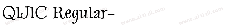 QlJlC Regular字体转换